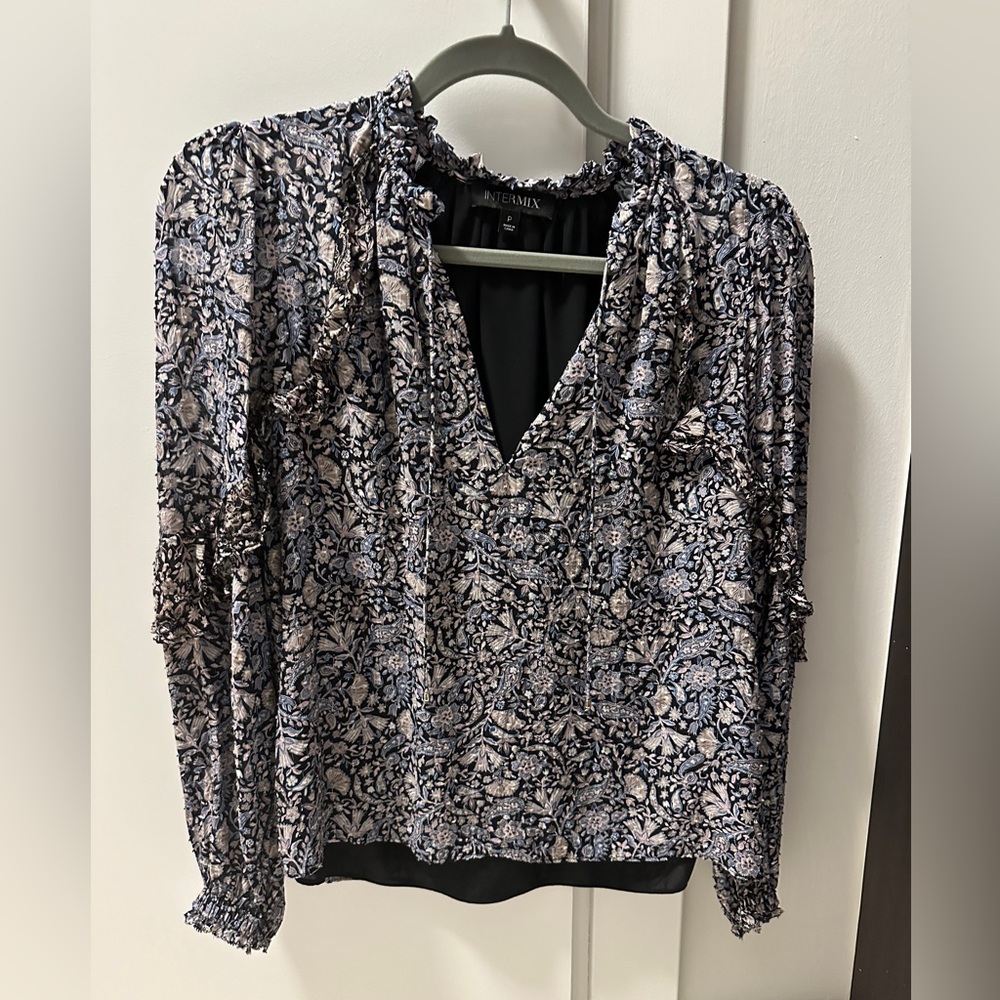Intermix Silk Floral Blouse - Size XS